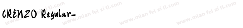CRENZO Regular字体转换